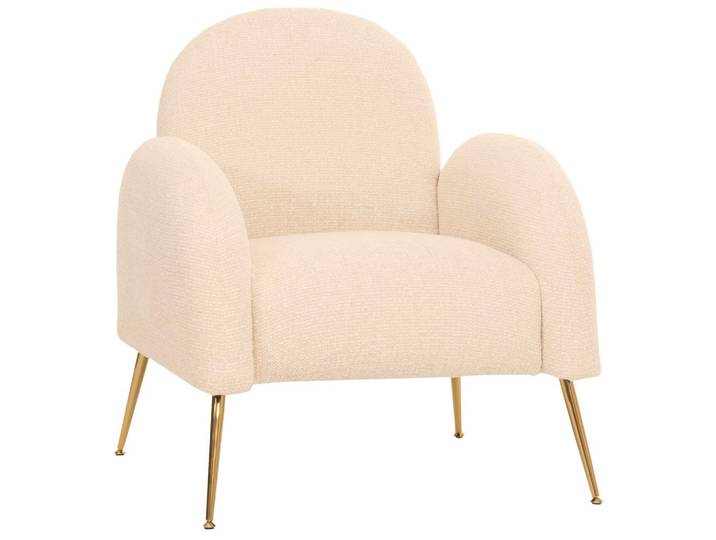LOUNGE-SESSEL Cremeweiß