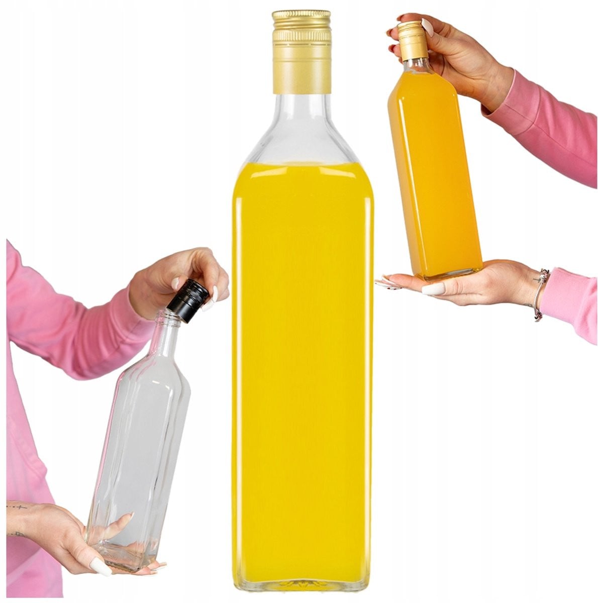 Bimberek Marasca Decoratieve Fles Transparant 1000 ml