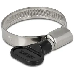 DELOCK Schlauchschelle, Flügelmutter 25-40mm 10 Stk. schwarz