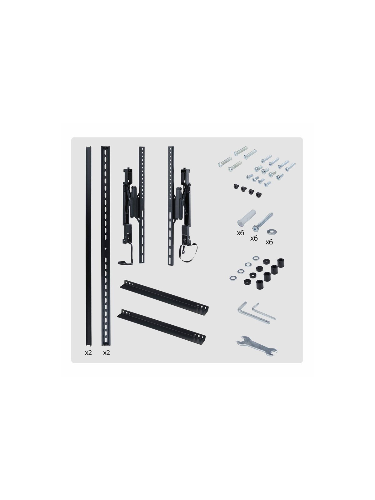 StarTech.com Startech mounting kit - extendable - for flat panel - Max 80 kg - recommended for 105"