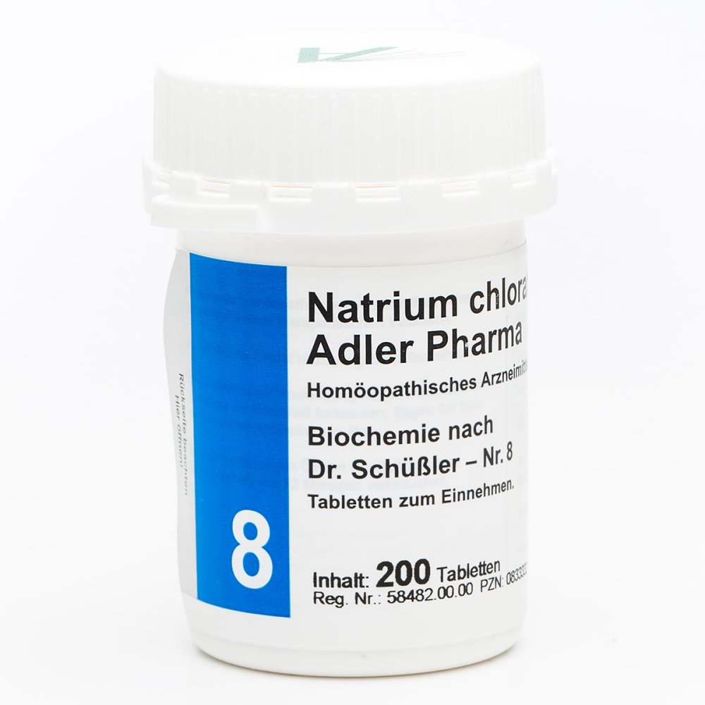 Adler Pharma Produktion und Vertrieb GmbH Biochemie Adler 8 Natrium chlor.D6 Adl.ph. Tabletten 00833332
