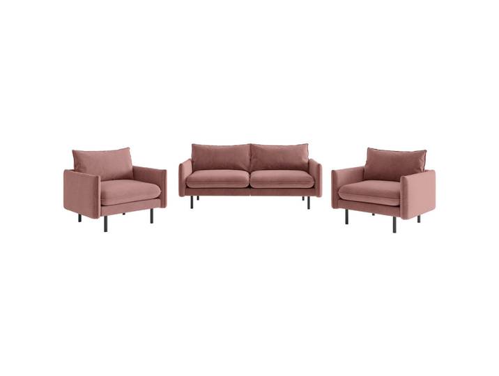 Livetastic Sitzgarnitur, Altrosa, 215x85x92 cm, Made in EU, Wohnzimmer, Sofas & Couches, Sitzgarnituren