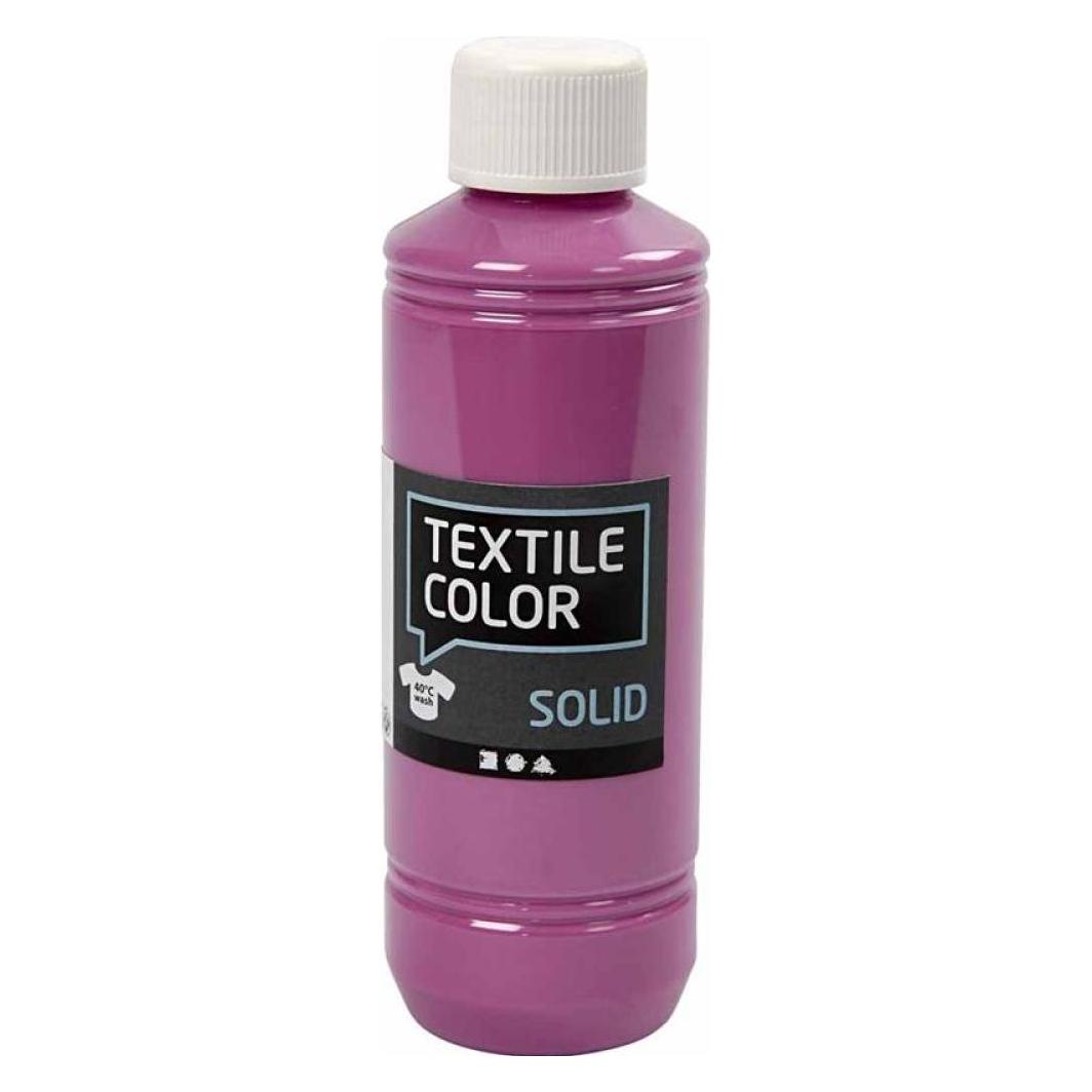 Creativ Company Textile Color Deckende Textilfarbe - Fuchsia, 250 ml (250 ml) (34619)