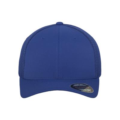 Flex Cap FLEXFIT "Flexfit Unisex Flexfit Tactel Mesh", Gr. S/M, blau (royal), 83% Polyamid, 14% Baumwolle, 3% Polyurethan, unifarben, Caps