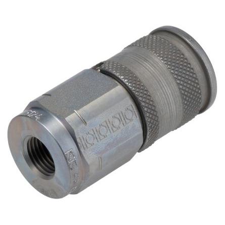 RS PRO Kupplung Stirn. fl., Spitze 1/4" BSP (Rohrkupplung) (7335631)