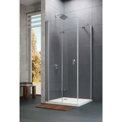 Hüppe Design Pure Schwingfalttür für Seitenwand - Duschkabine