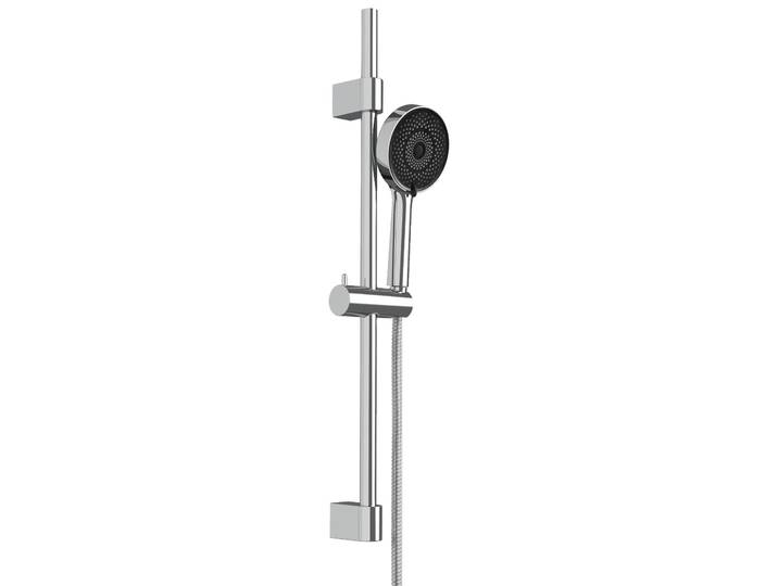 WENKO Brauseset Mod. Softwater wassersparende Handbrause mit Edelstahl Duschstan