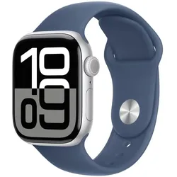 Apple Watch Series 10 OLED 42 mm Digital 374 x 446 Pixel Touchscreen 4G Silber WLAN GPS
