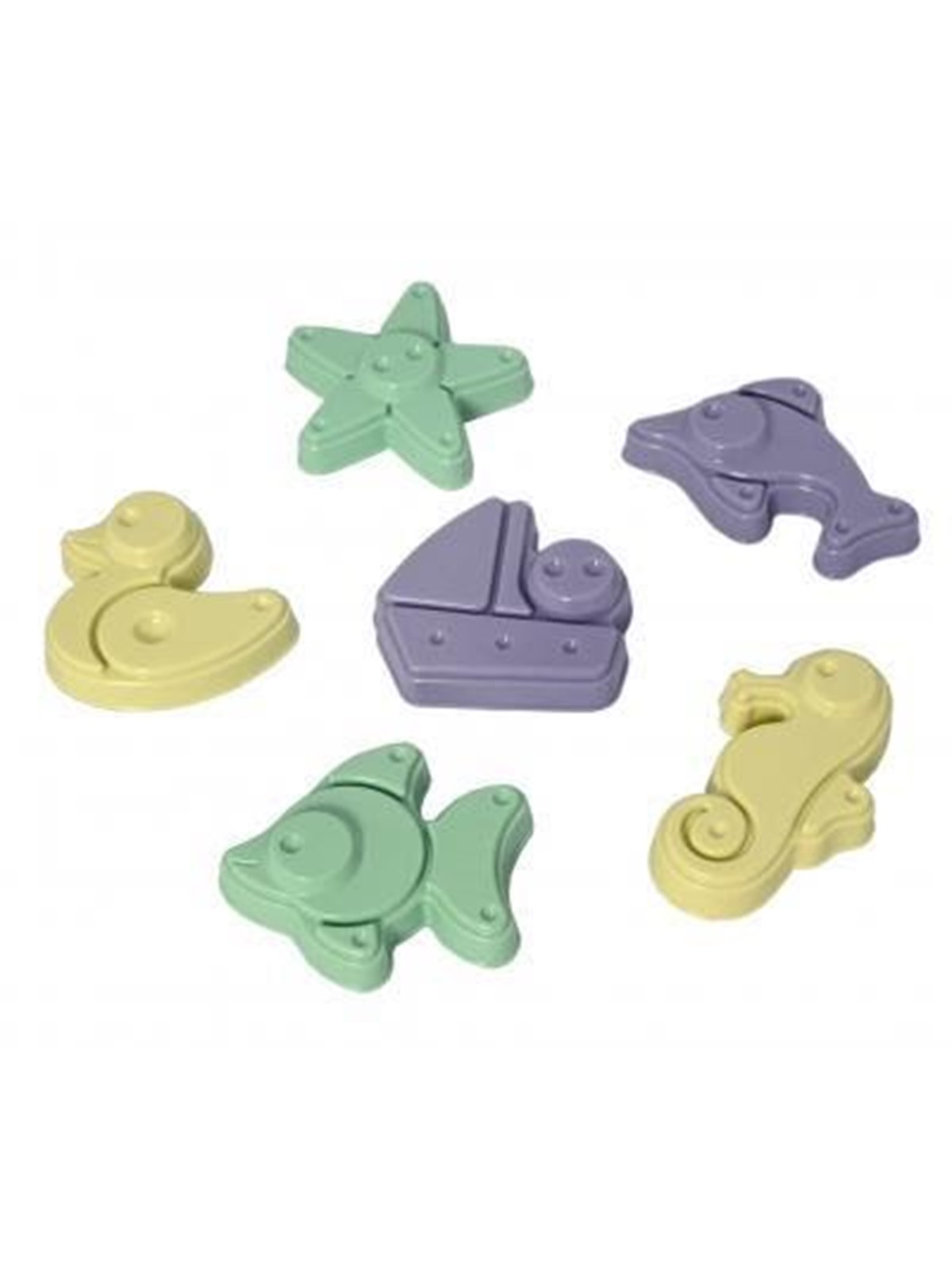 Plasto I'm Green Sand Molds 6 pieces - with price tag