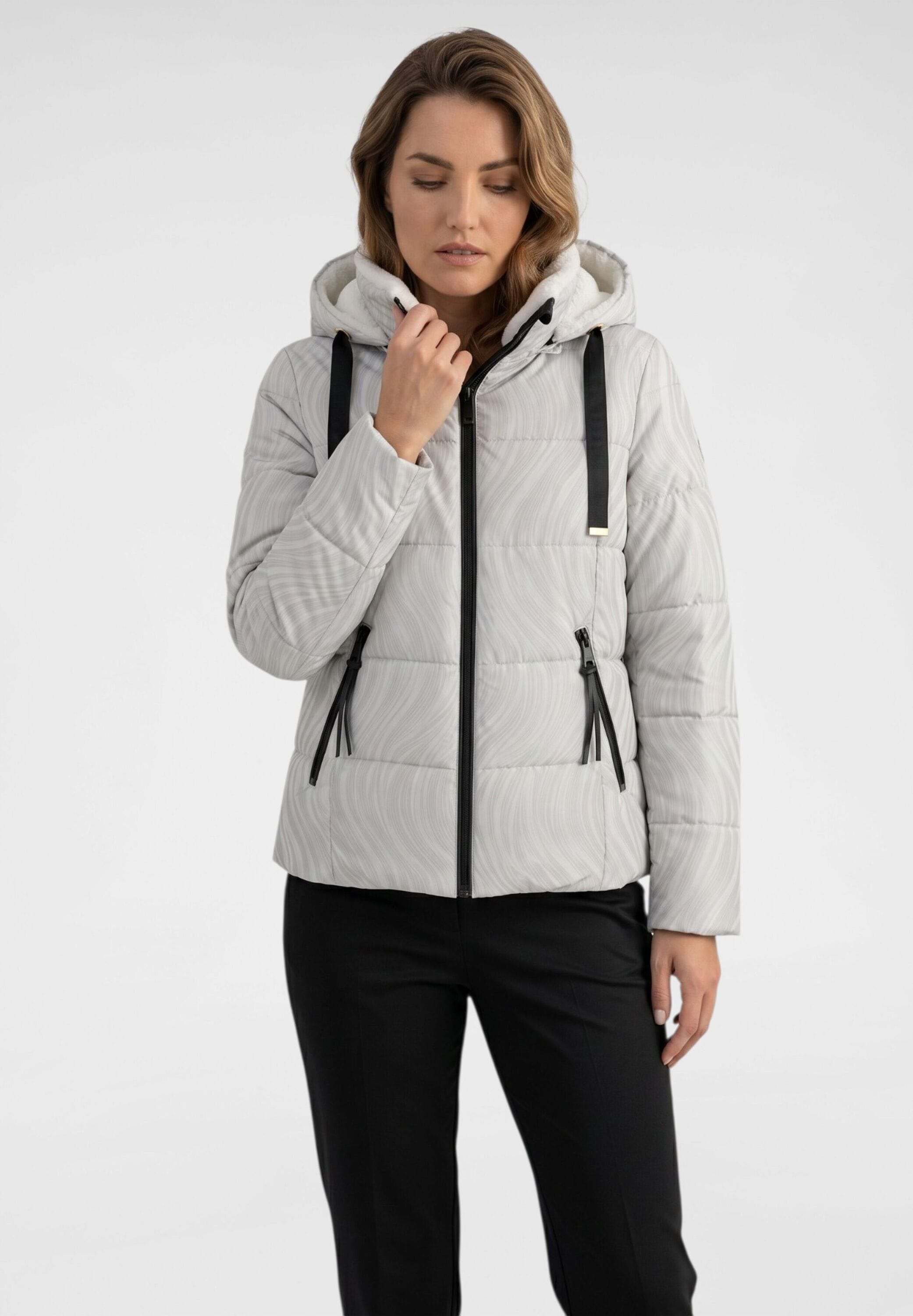 Steppjacke NAVIGAZIONE "NAVIGAZIONE Kacke", Damen, Gr. 52, beige, Obermaterial: 100% Polyester PES., uni, regular fit, Jacken Steppjacke, Glänzende Optik