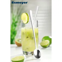 Esmeyer 12 x Langstiellöffel SYLVIA, Edelstahl 18/0, poliert, Länge: 19,9 cm. Materialstärke 2,2 mm.