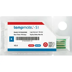 TEMPMATE S1V2 - Einweg-Datenlogger, Temperatur, USB, IP 67