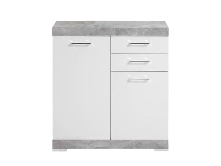 CALICOSY Buffet Avec 2 Portes et 2 Tiroirs L80cm - Bristol