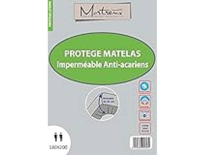 laurentmortreux Protège Matelas Anti-acariens PVC 180x200, Tissus, Blanc