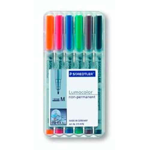 Staedtler Lumocolor NonPermanent-Marker 315M, 6er Etui