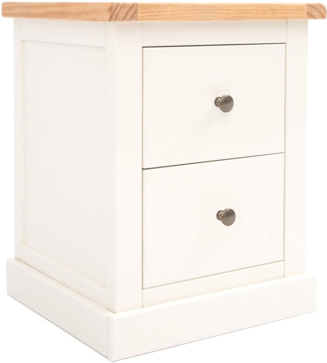 August Grove Wesson 45 cm W Bedside Table White 56cm H X 45cm W X 40cm D