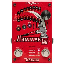 Digitech Effektpedal, Whammy, HammerOn, Pitchshifter (Gitarre), Effektpedal, Rot, Schwarz