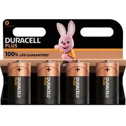 Duracell Plus D (MN1300/LR20) K4 Baby Blister 4