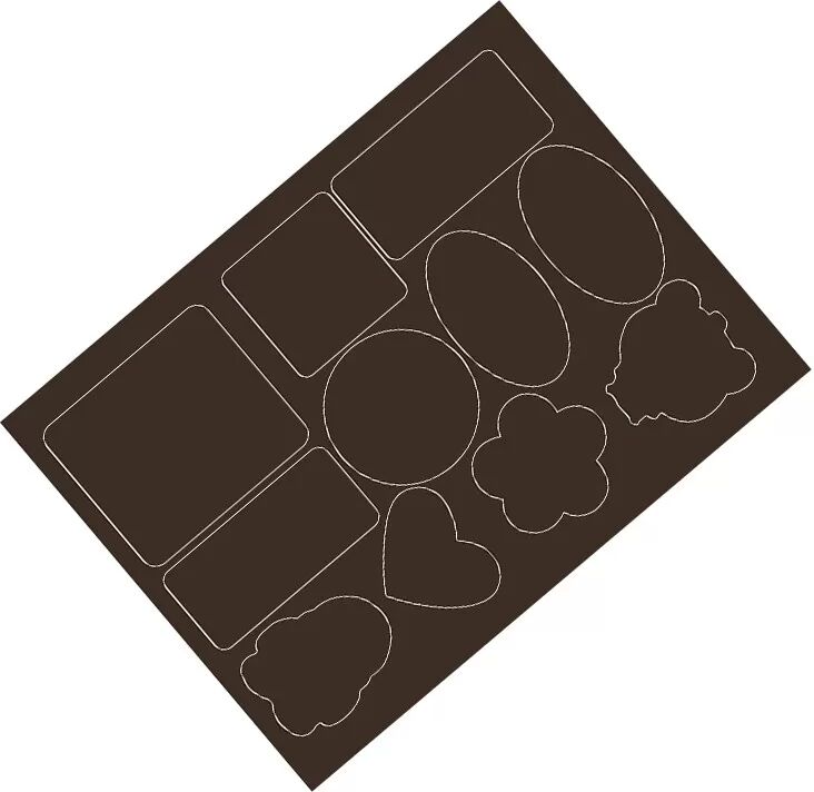 INF Daunenjacken-Reparaturflicken, Bügelflicken für Kleidung, 10 Stück Model 2 Kaffee