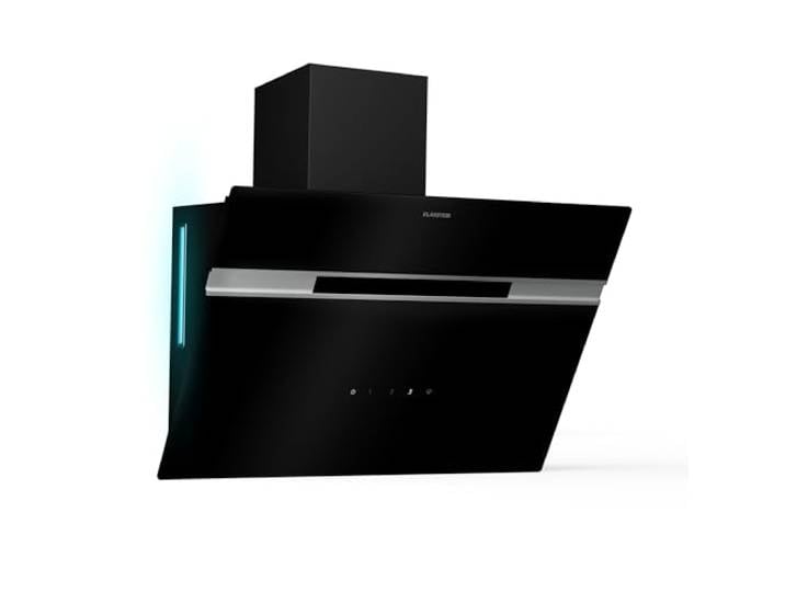 Klarstein Alina 60 Dunstabzugshaube - 600 m³/h, Touchpanel, LED-Hintergrundbeleuchtung, Energieklasse A, Leise 68 dB, Abzugshaube Küche, Umluftbetrieb, 60 cm, Schwarz