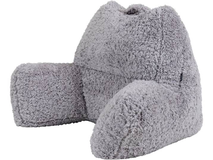 icon - Zitzak Leeskussen - Fluffy Pluche Teddy - Grijs