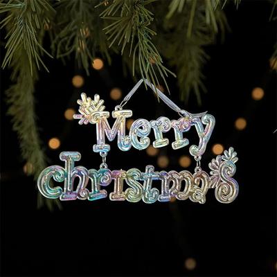 Uplift Picks Transparent Acrylic Christmas Hanging Ornament board