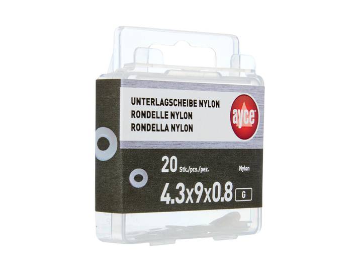 Nylon-Unterlagsscheibe M4