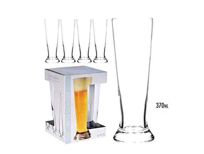 bierglazen - 4 stuks