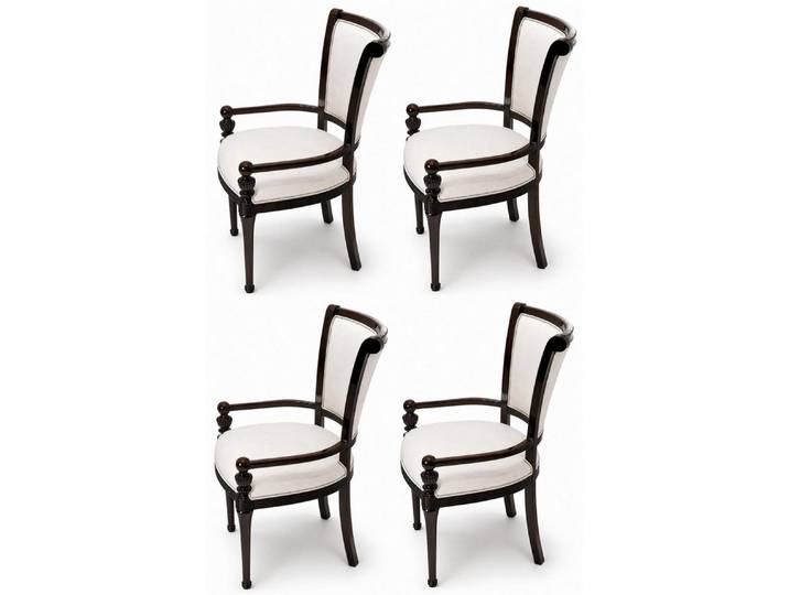 JVmoebel Essgruppe 4x Stühle Braun Hochwertig Klassisch Elegant Edles Design, (4-tlg., 4er-Set)