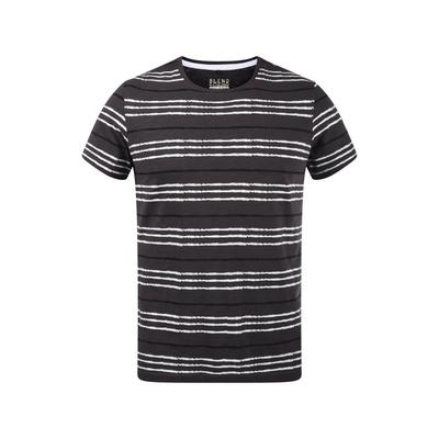 Rundhalsshirt BLEND "Rundhalsshirt BHValle", Herren, Gr. M, grau (phantom grau), Obermaterial: 100% Baumwolle CO., Shirts Rundhalsshirt