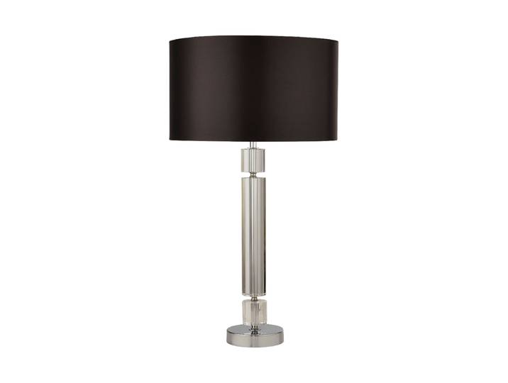 Dimmbare Tischleuchte „Kylie“ Ø 35/ H 62 cm Silber / Schwarz Searchlight