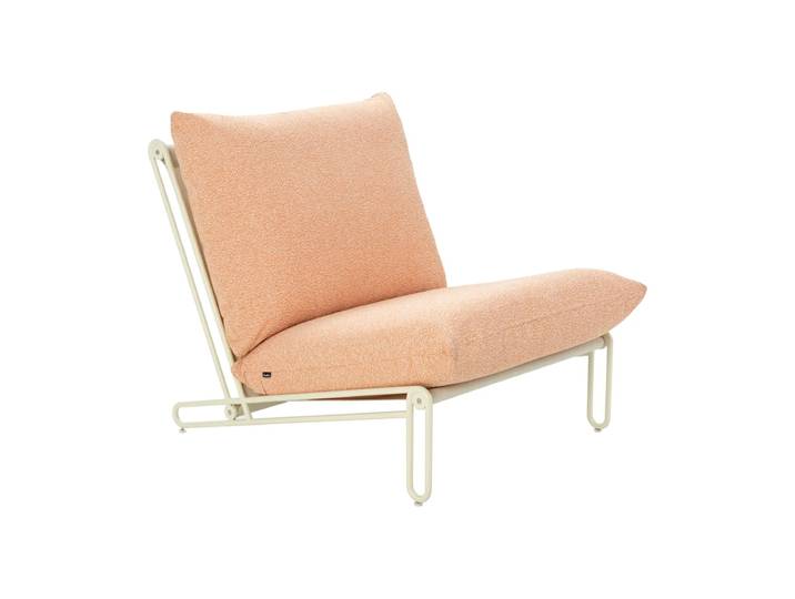 Brafab Fauteuil lounge Blixt Pearl white-teddy orange