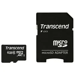 Transcend TS4GUSDHC10 Speicherkarte 4 GB MicroSDHC NAND Klasse 10