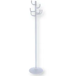 Kleiderständer Kaktus Metall, modern und funktional, Silber, mit 8 Haken für vielseitige Nutzung