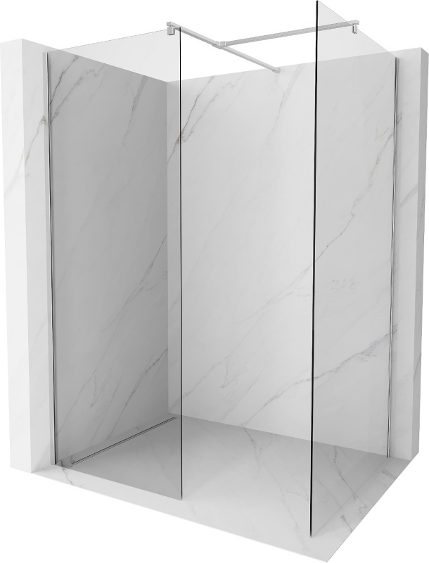 Mexen Kioto Walk-in-Duschwand 110 x 110 cm, transparent, chrom - 800-110-202-01-00-110