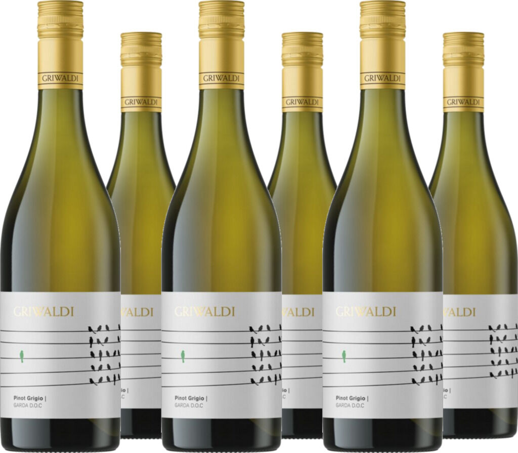 6er Vorteilspaket Pinot Grigio Garda DOC Griwaldi 2025 Griwaldi