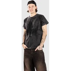 Affliction River Styx T-Shirt grey / cool grey crystal w Gr. M