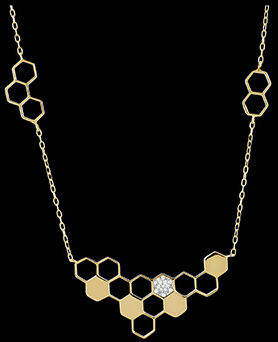Edenly Halskette EnthÃ¼llung - Gelbgold, 9 Karat, mit Diamanten
