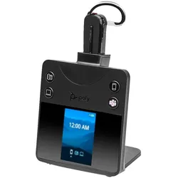 HP Poly SAVI 8445 OFFICE MICROSOFT (Kabellos, USB-A, Microsoft Teams), Office Headset, Schwarz