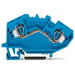 Wago 782-604 2-Leiter-Durchgangsklemme,6 mm2,für Anwendungen Ex i geeignet,blau 782604