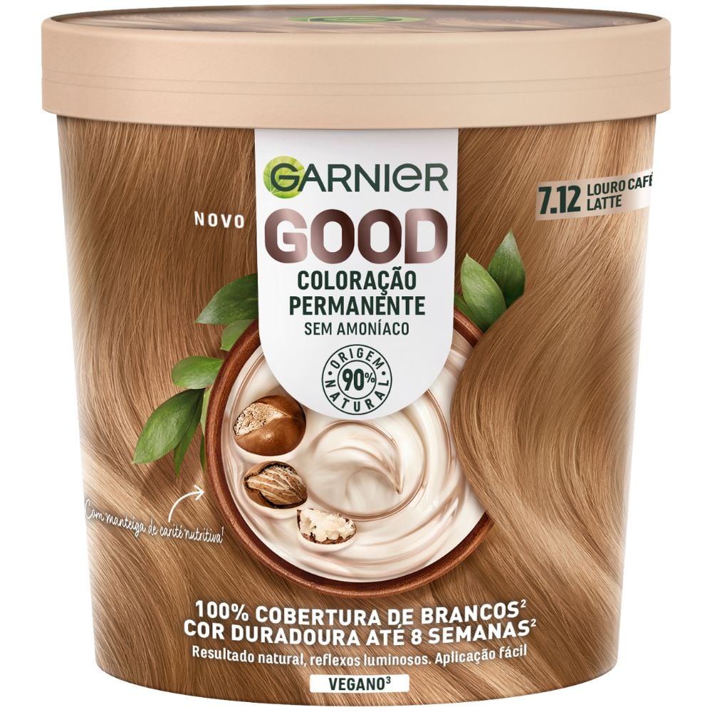 Garnier Good Ammonia-Free Permanent Hair Color 160mL 7.12 Sweet Latte