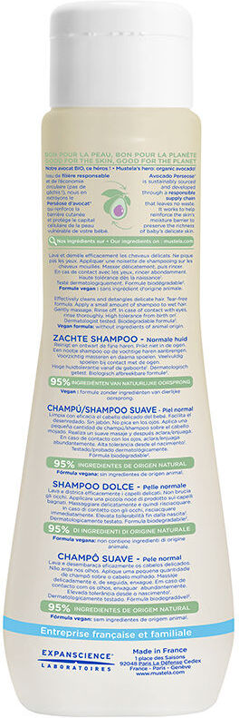 Mustela Shampoing doux BÉBÉ-ENFANT 200 ml