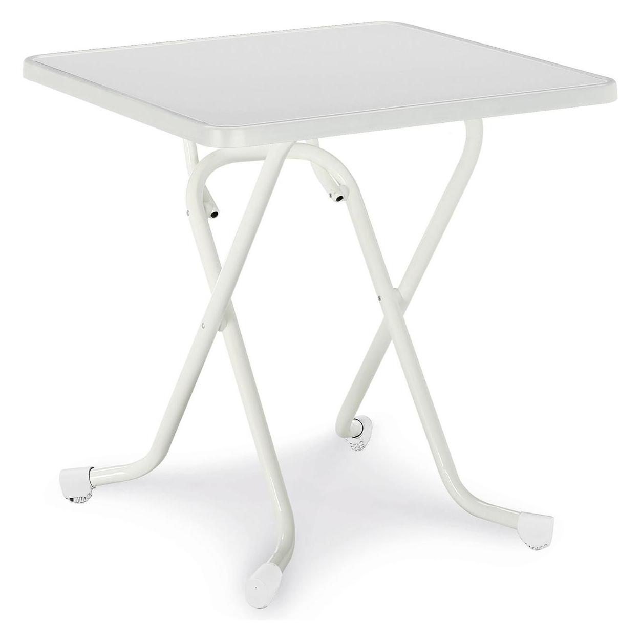 Best Klapptisch 67 x 67 H 70 cm weiss (67 x 67 x 70 cm) (26527000)