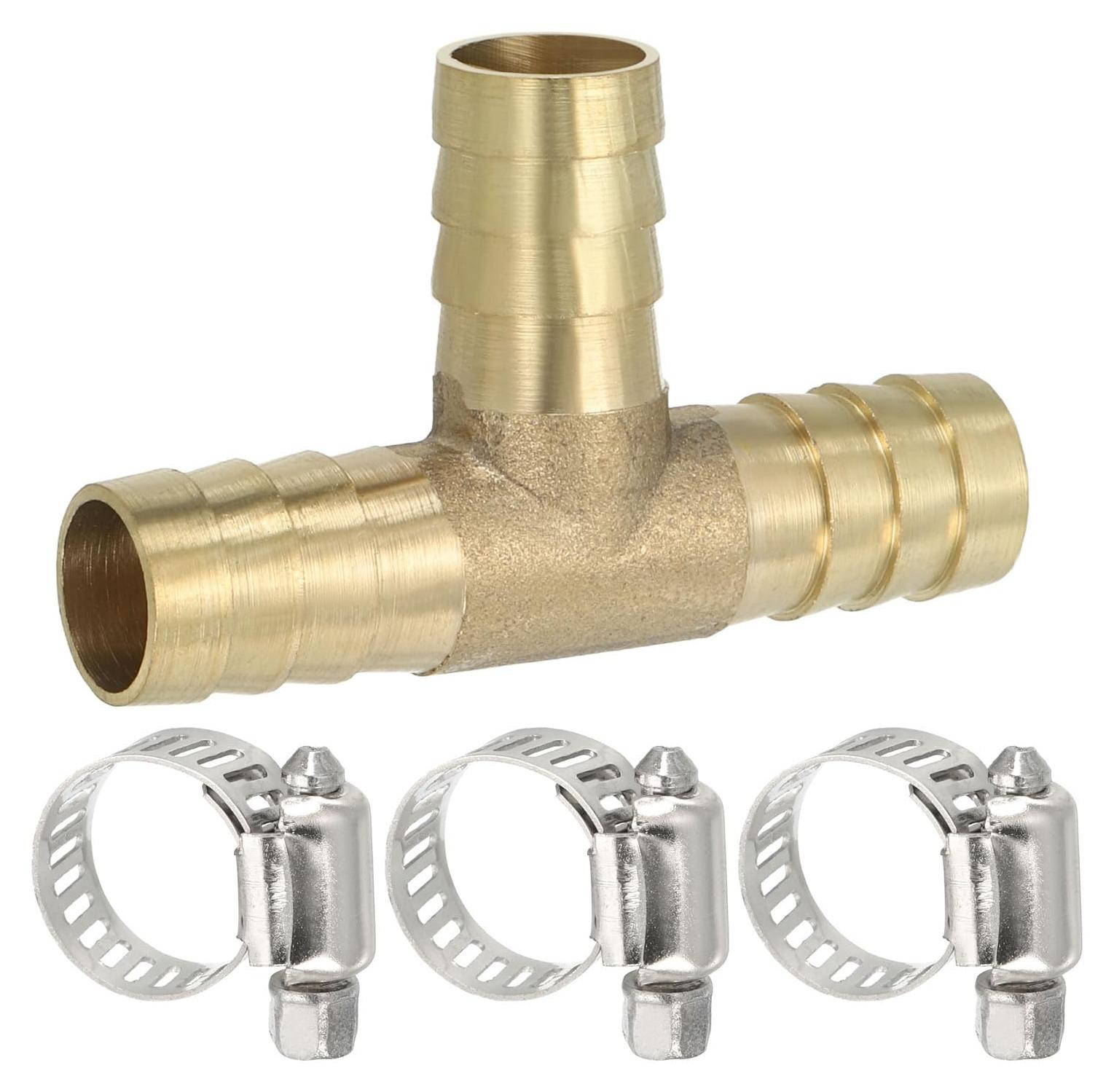 Solidchoice Messing T-Stuk Wateraansluiting 1/2 Zoll - Goudkleurig