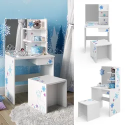 Vicco Kinder Schminktisch Kinderschminktisch Frisiertisch mit Hocker Mädchen