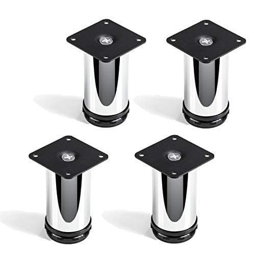 SOTECH JIM meubelpoot set chroom, 4 stuks, Diameter: 5 cm, Hoogte: 10 cm