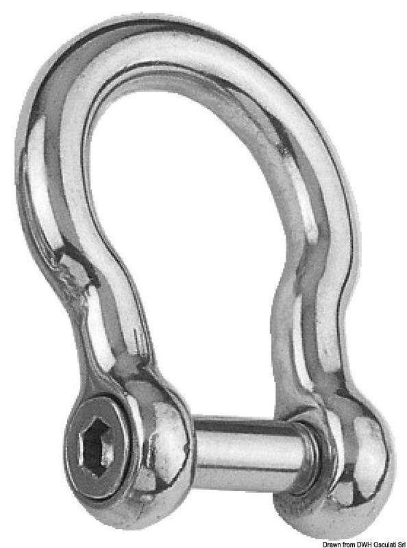 Osculati Boogschakel AISI 316, 14 mm, 01.081.14