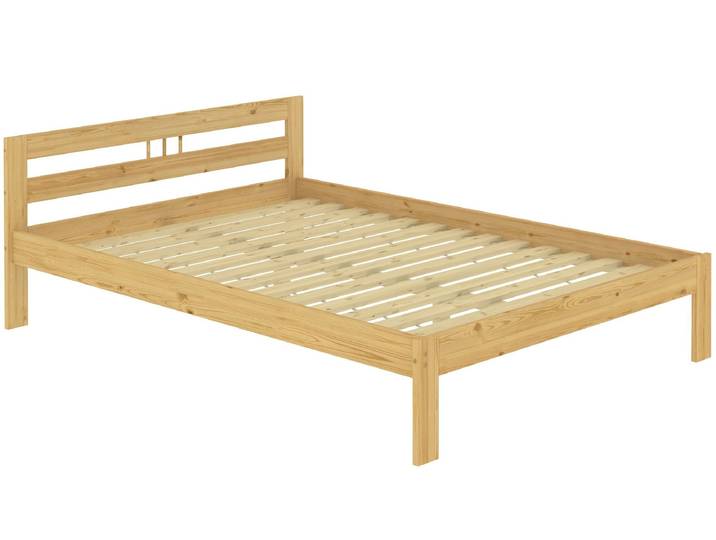 Massivholzbett Kiefer Natur Bettrahmen Einzelbett 120 x 200 cm