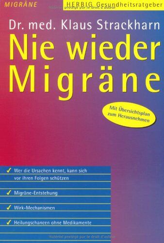 Klaus Strackharn - Nie wieder Migräne - Preis vom 09.10.2026 07:28:09 h