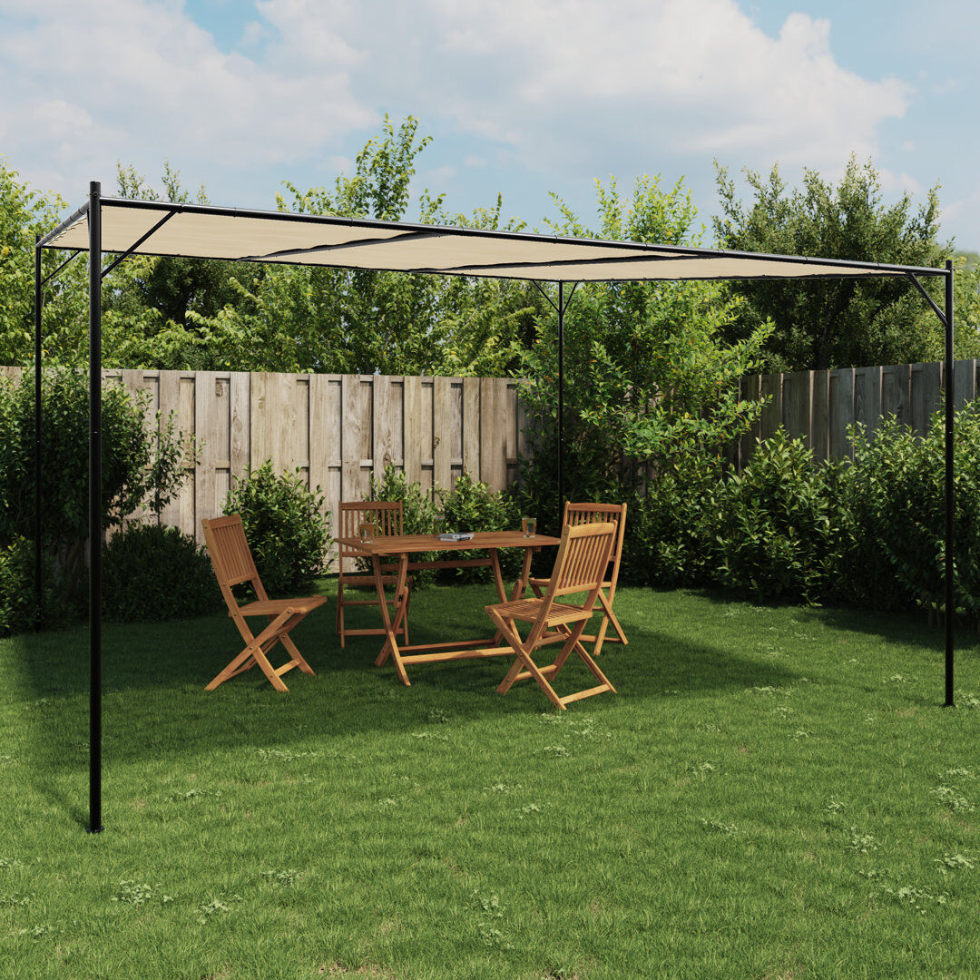 Dakota Fields Auben 13 Ft. W x 13 Ft. D Soft-top Gazebo Beige 400cm W X 400cm D